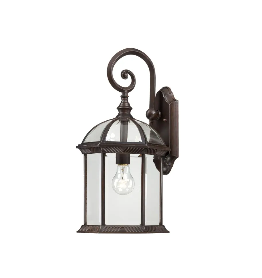 Benedict Outdoor Rustic Bronze Wall Sconce