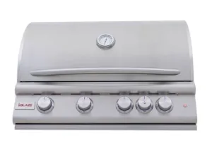 Blaze Premium LTE Marine Grade 32-Inch 4-Burner Built-In Gas Grill With Rear Infrared Burner & Lift-Assist Hood