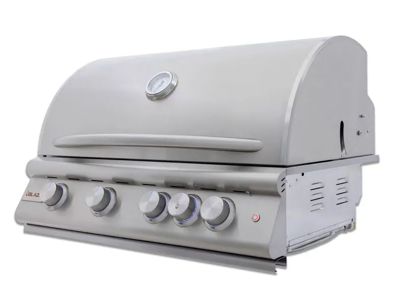 Blaze Premium LTE Marine Grade 32-Inch 4-Burner Built-In Gas Grill With Rear Infrared Burner & Lift-Assist Hood