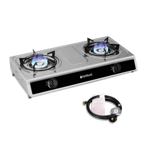 Camplux Propane Stove w/ 2 Burners - 19,800 BTU