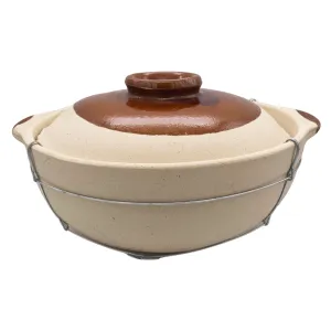 Chinese 2 Handled Clay Pot (Wired) 25cm