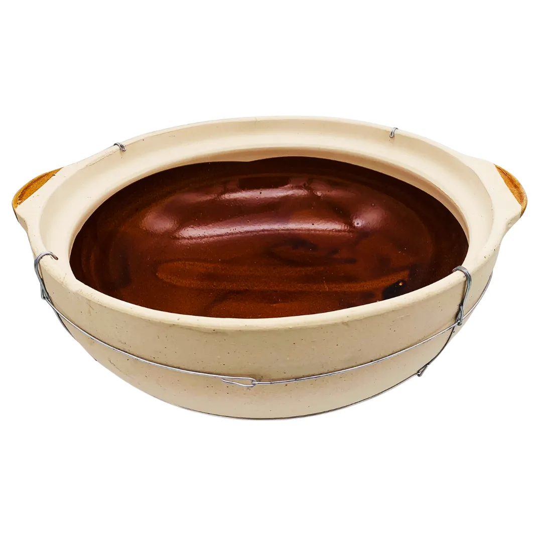 Chinese 2 Handled Clay Pot (Wired) 32cm