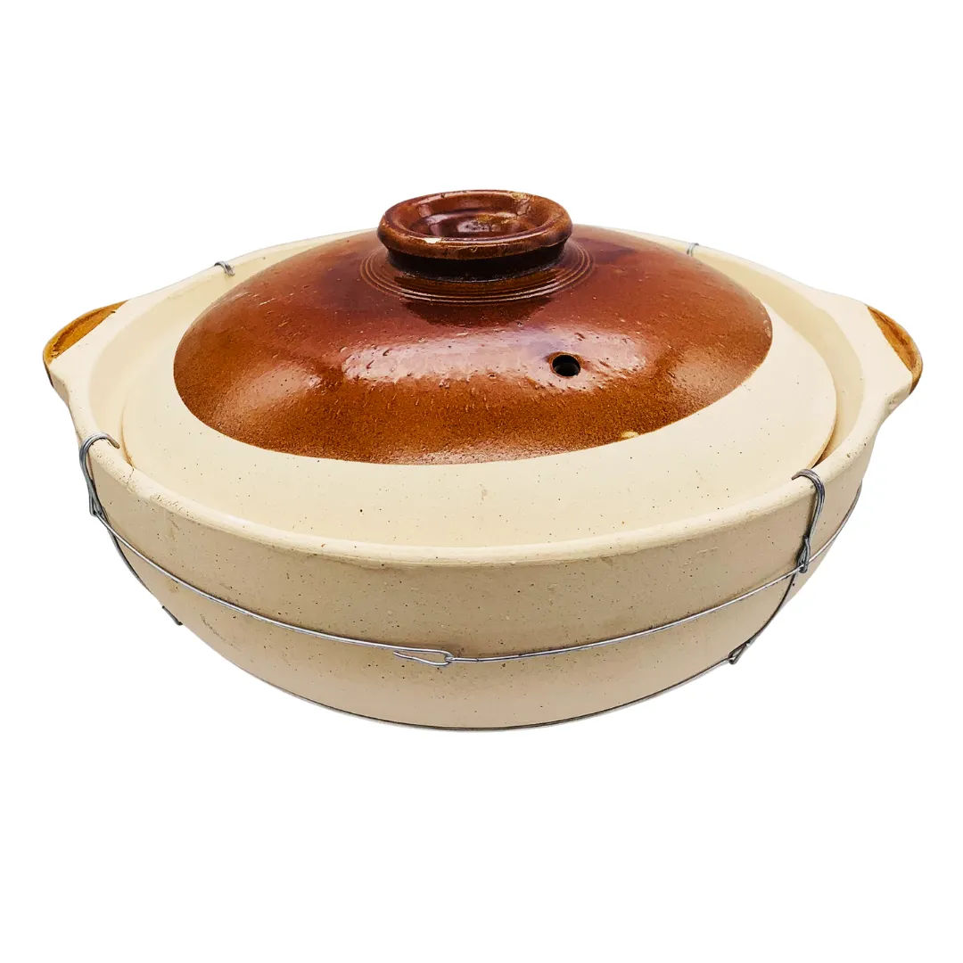 Chinese 2 Handled Clay Pot (Wired) 32cm