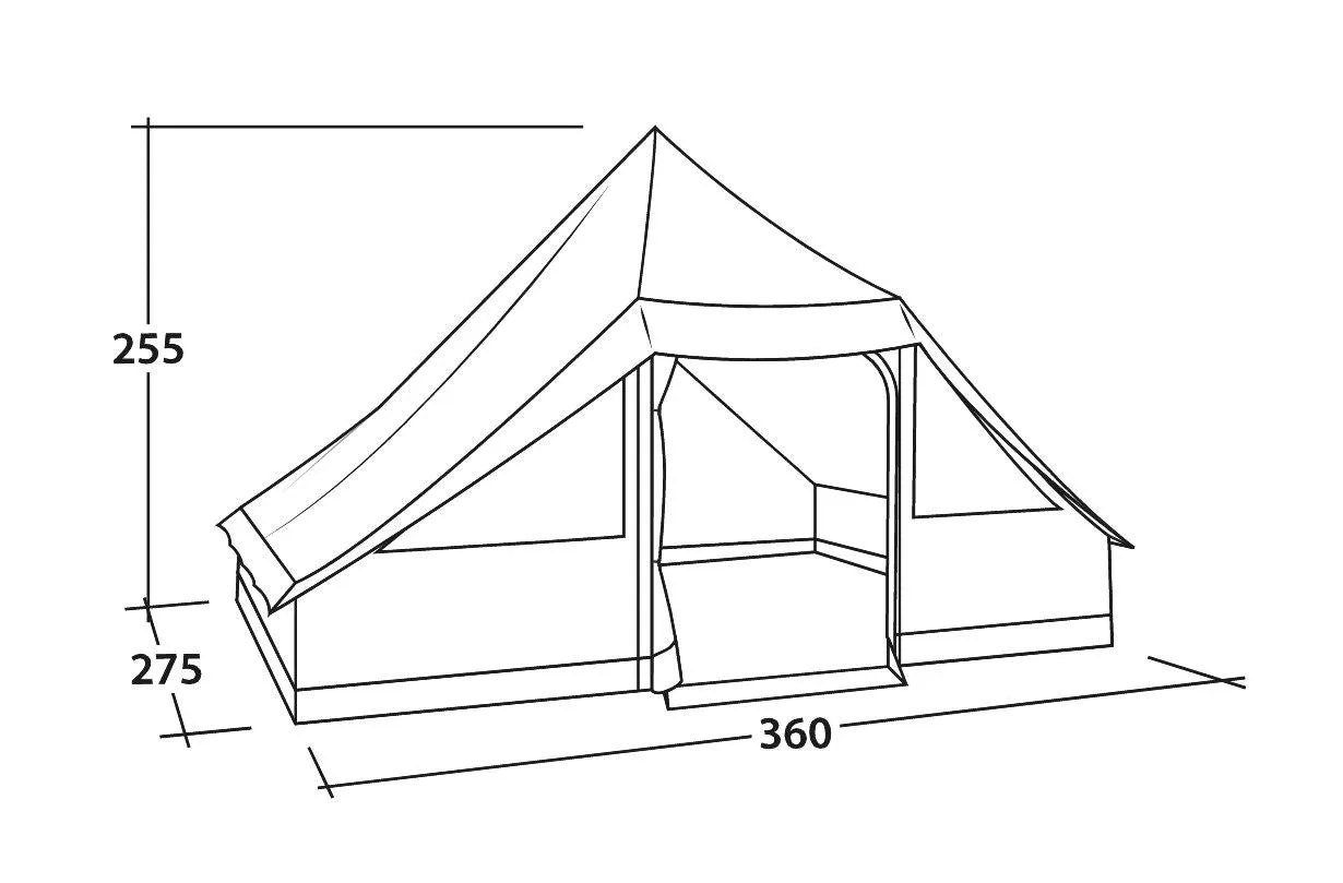 Easy Camp Moonlight Cabin - 10 Person Family Tent