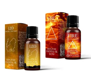 Fire Element & Leo Essential Oil Blend Twin Pack (2x10ml)