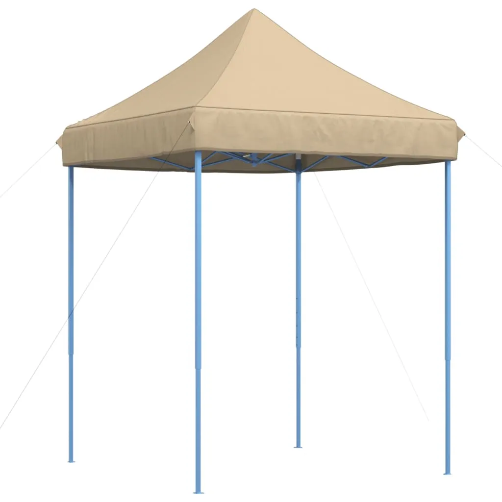 Foldable Party Tent Pop-Up Beige 200x200x306 cm