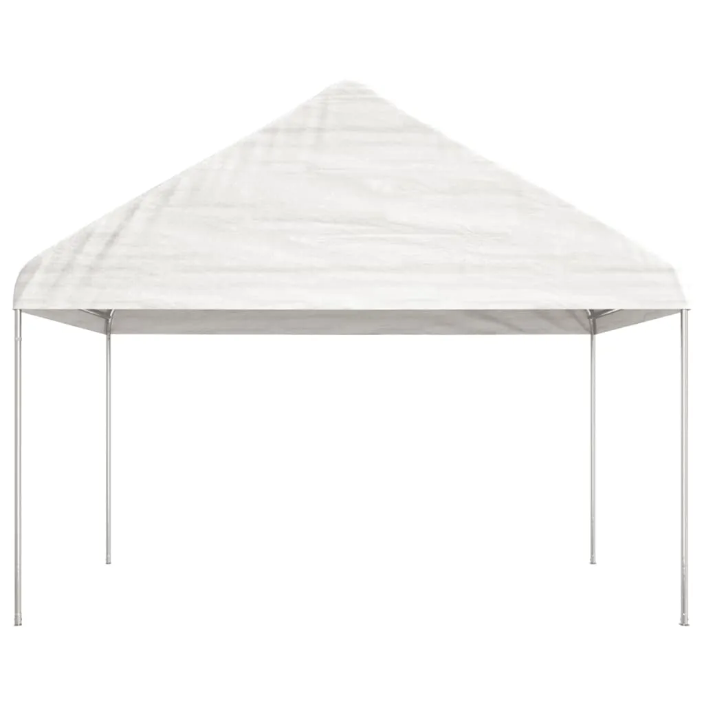 Gazebo with Roof White 20.07x4.08x3.22 m Polyethylene