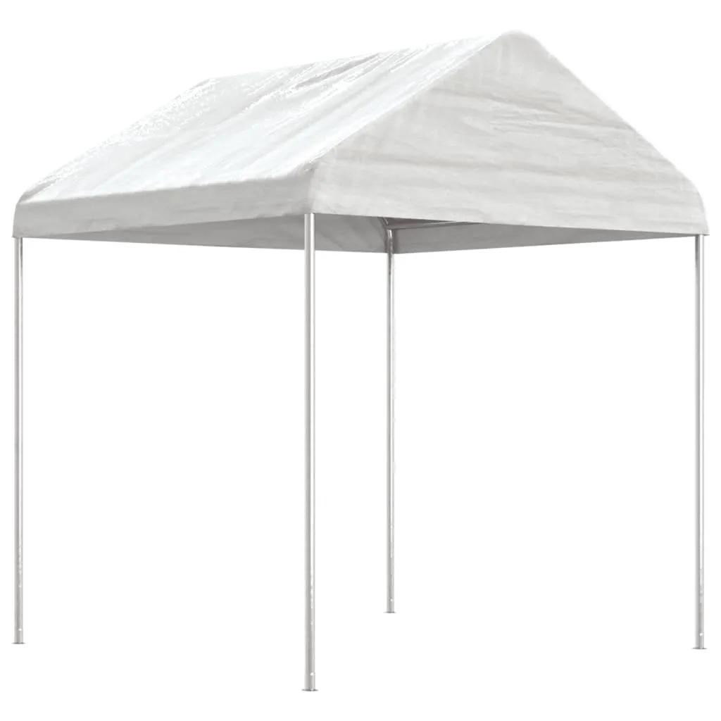 Gazebo with Roof White 6.69x2.28x2.69 m Polyethylene