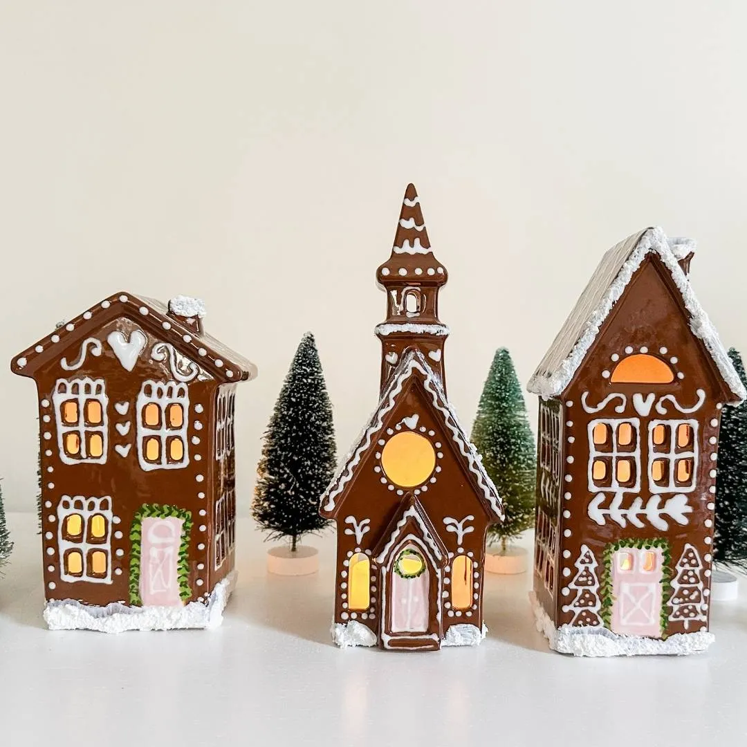 Gingerbread House Church Lantern