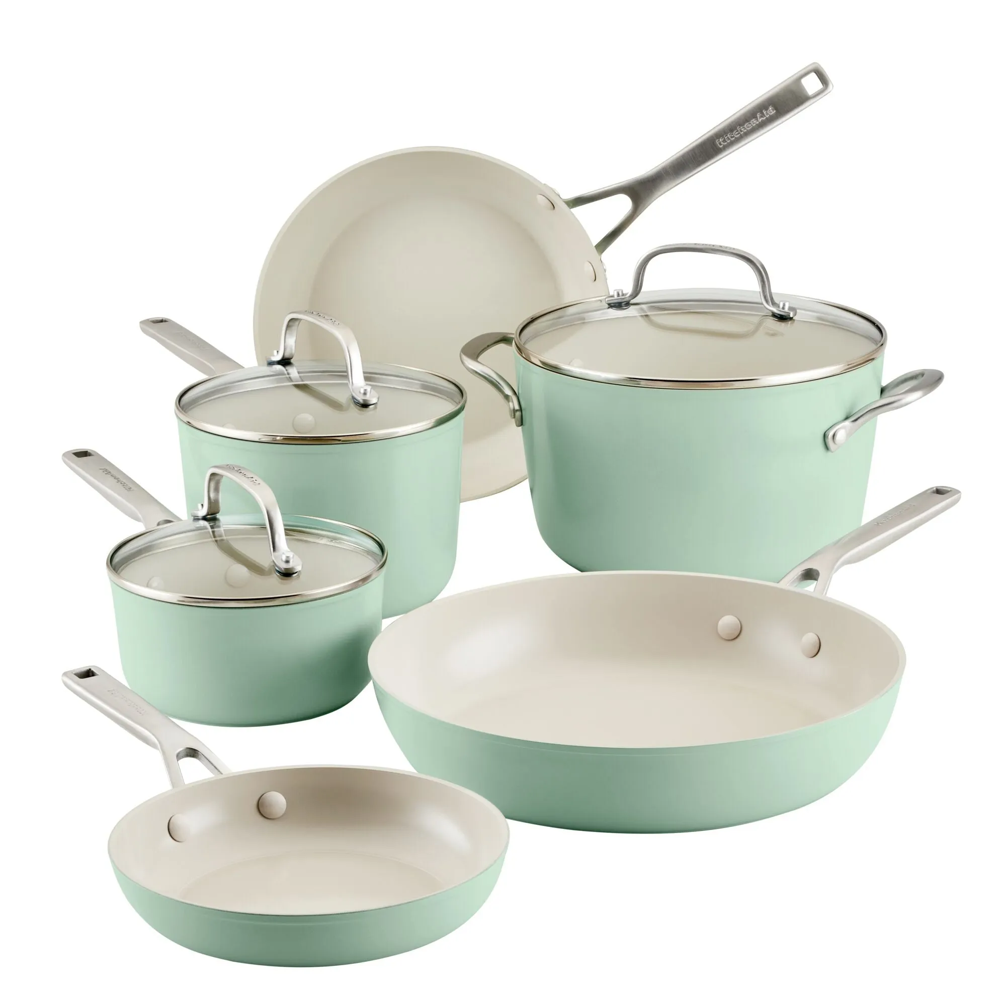 Hard-Anodized Ceramic Nonstick 9-Piece Cookware Set