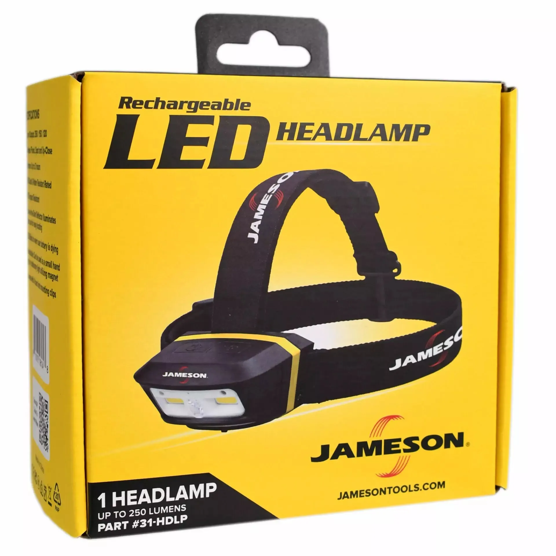 Jameson Rechargeable LED Headlamp - 31-HDLP