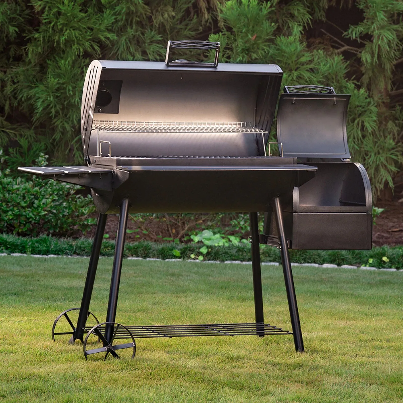 King-Griller Smokin' Ace Charcoal Grill and Offset Smoker