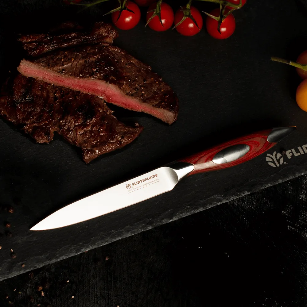 Kitchen Chef Utility Steak Knife 5" by Flint and Flame