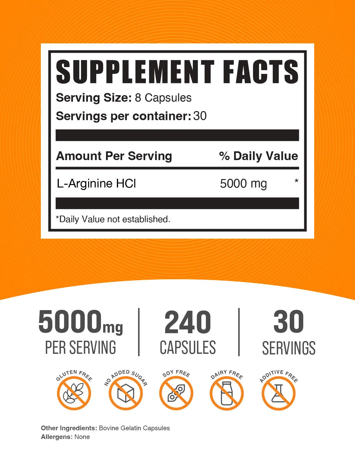 L-Arginine HCl Capsules