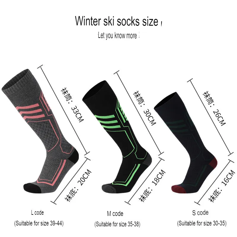 Long-Tube Outdoor Ski Socks Thickened Terry Sports Socks Warm Socks Cross-Border Mountaineering Socks For Adults