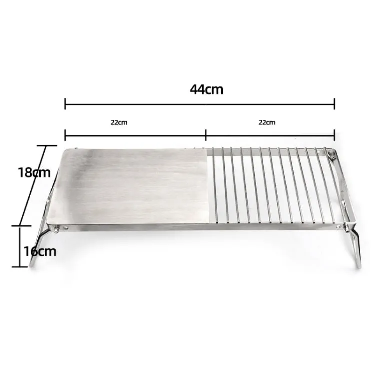 Outdoor Camping Convenient Folding Stainless Steel Barbecue Stand