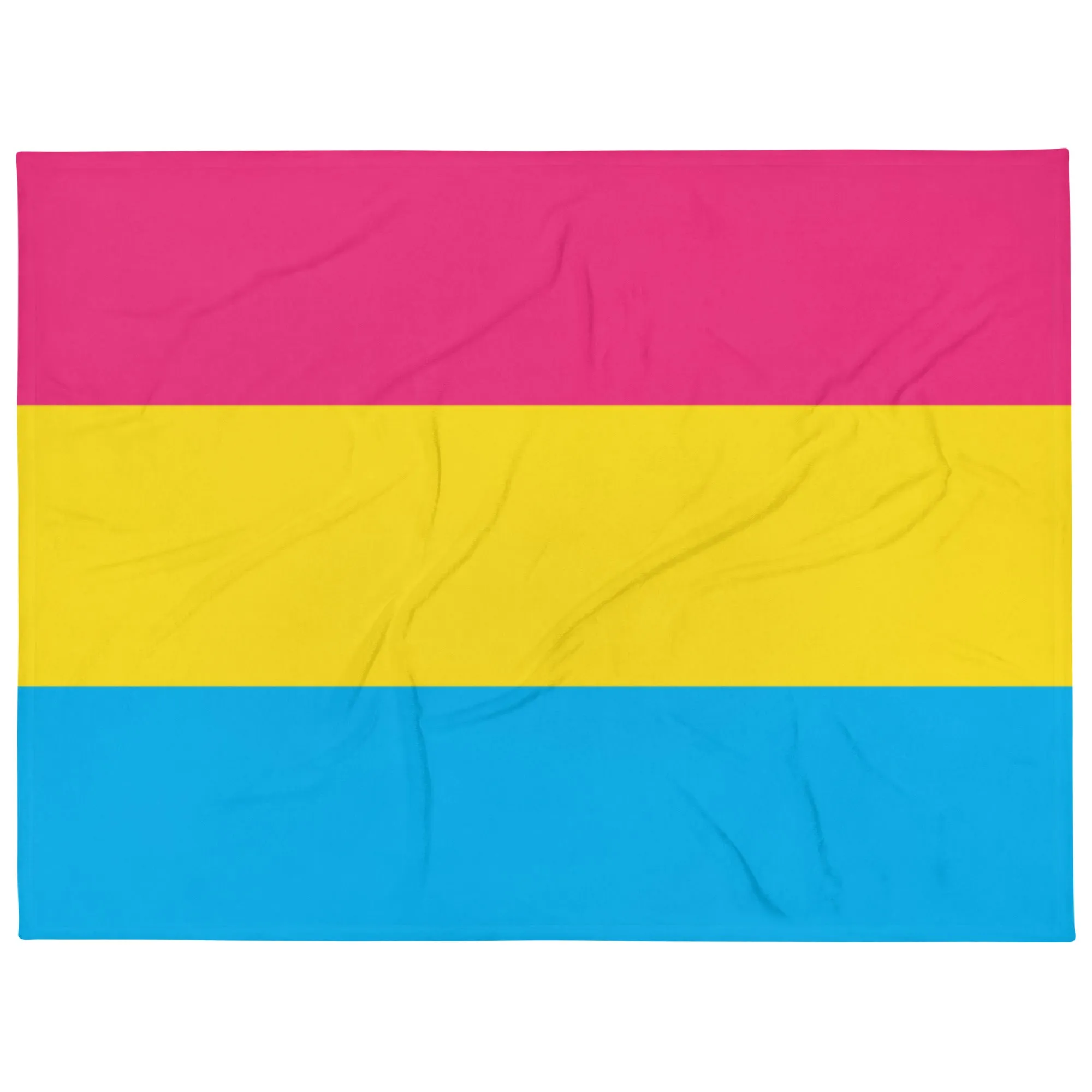 Pansexual Pan Pride Flag Throw Blanket