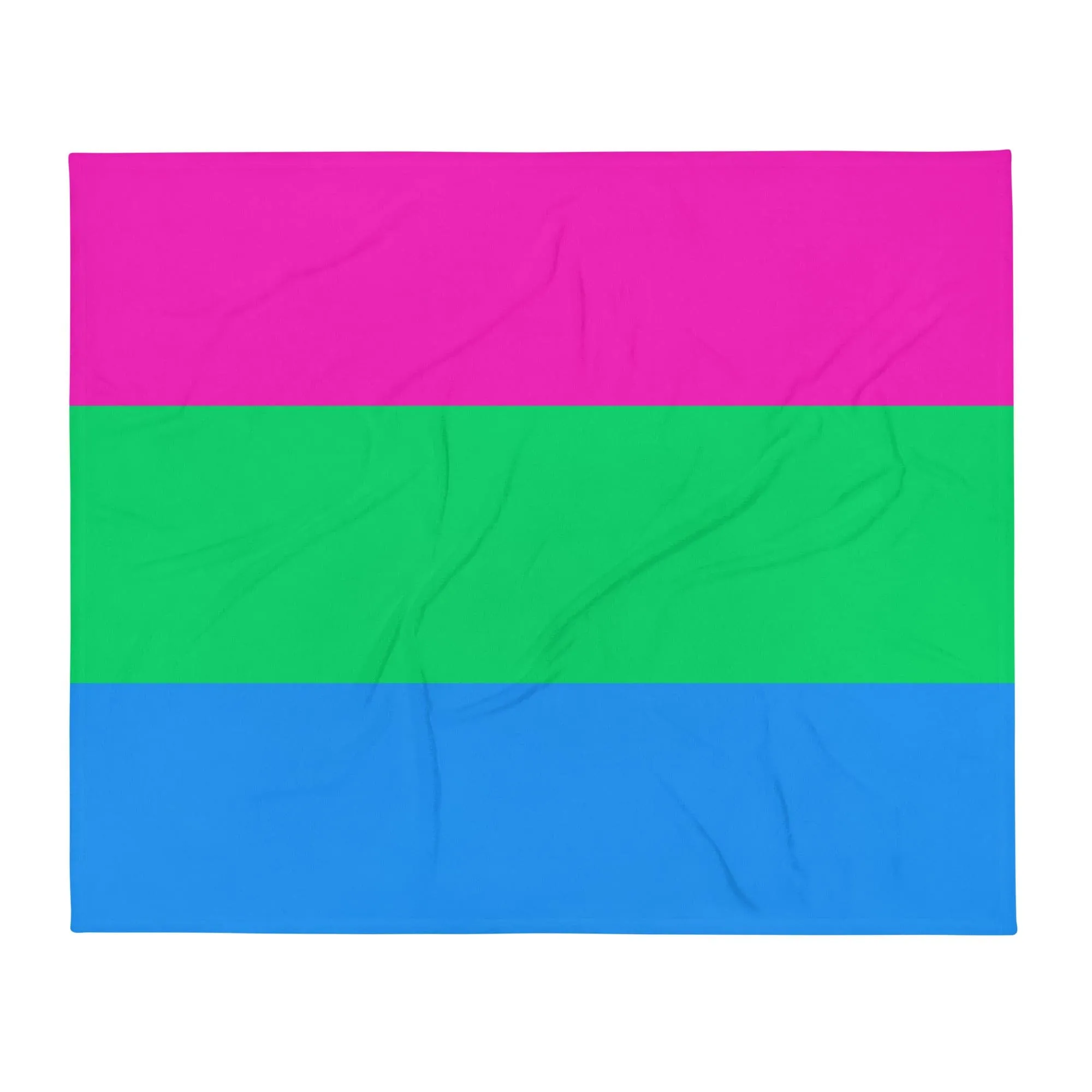 Polysexual Poly Pride Flag Throw Blanket