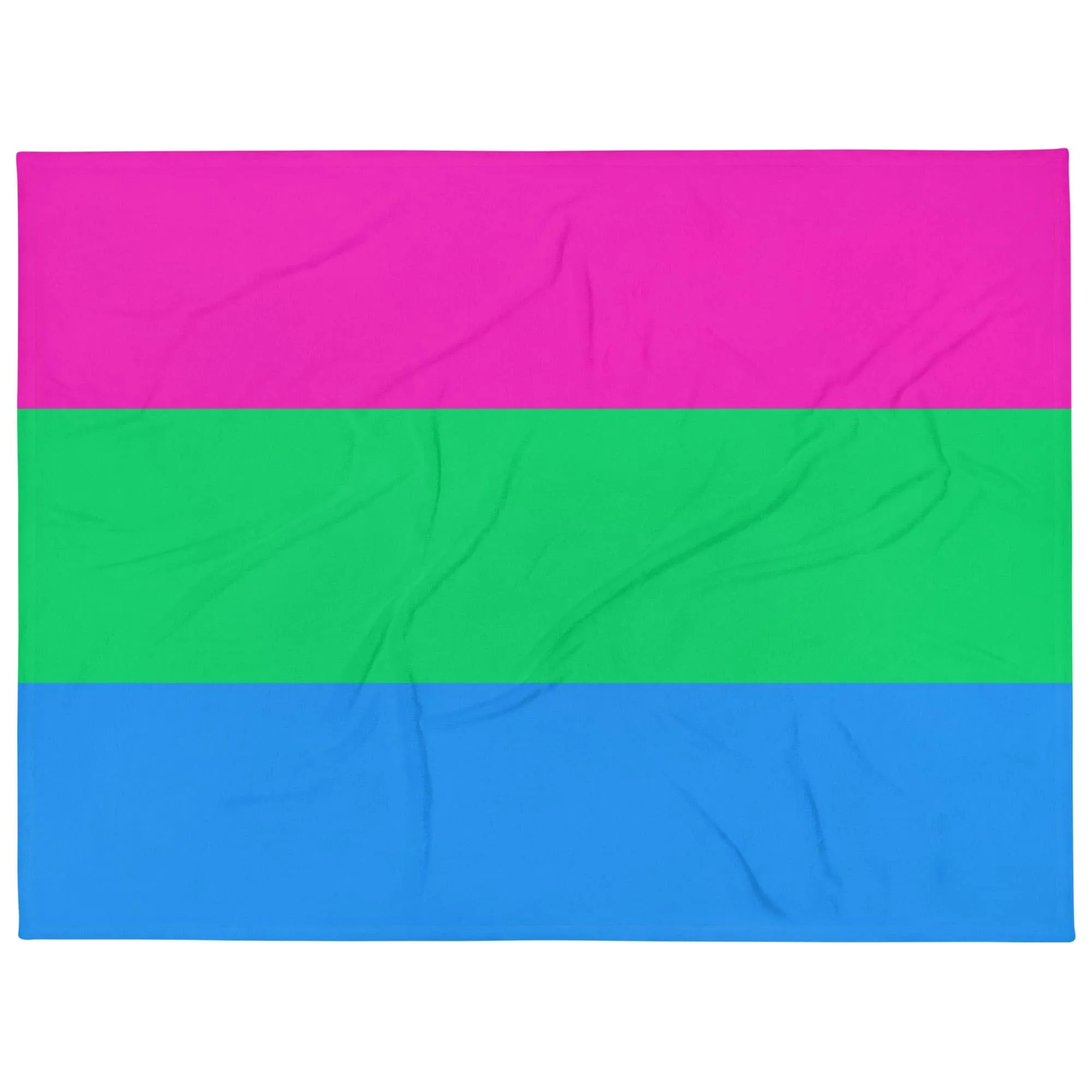 Polysexual Poly Pride Flag Throw Blanket