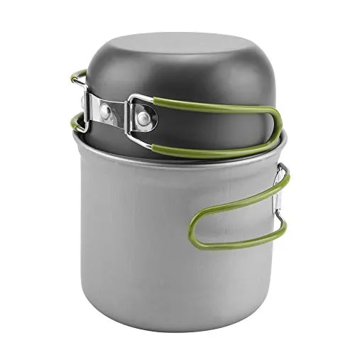 Portable Outdoor Cookware, Practical Solid and Durable Aluminum Pot Aluminum Pot, for Camping Hiking