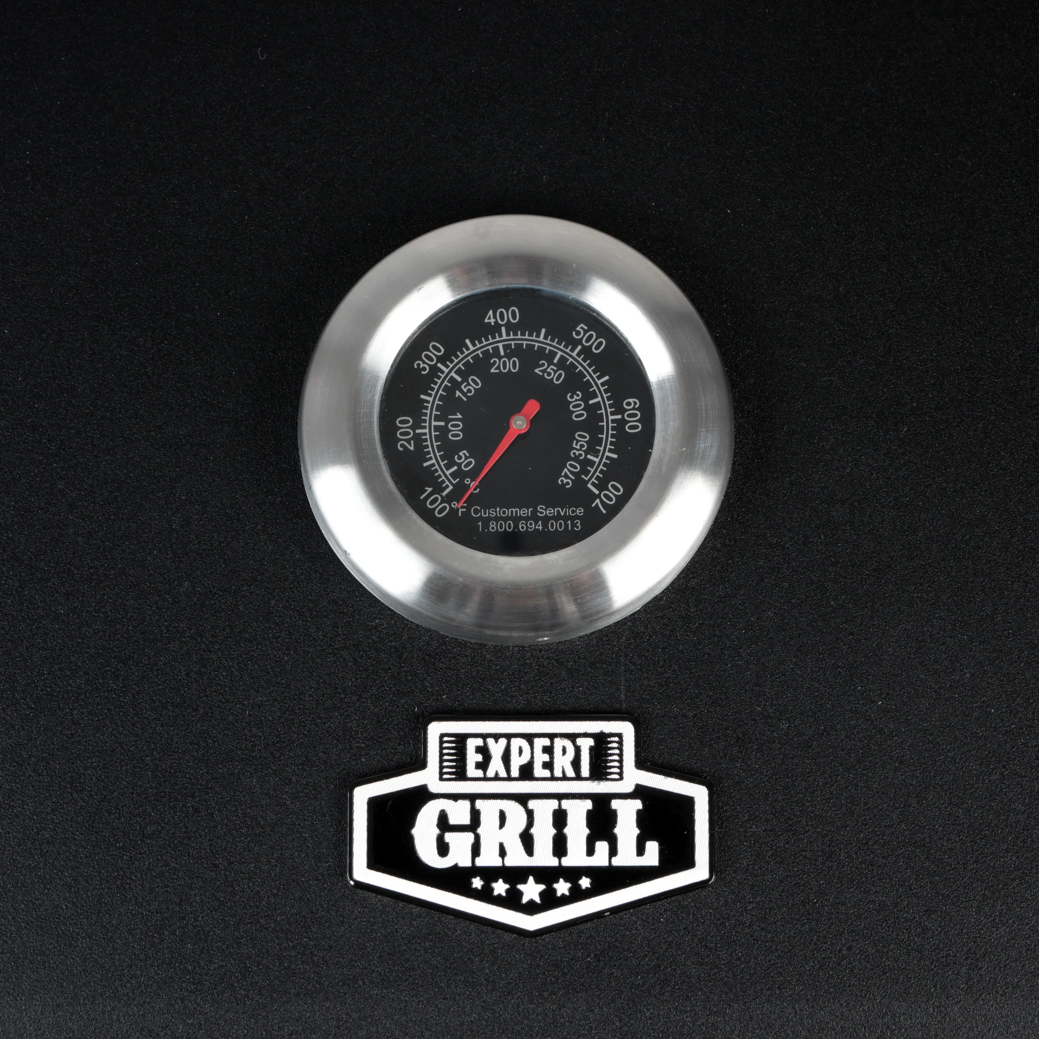 Premium Portable Charcoal Grill, Black and Stainless Steel