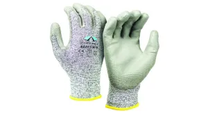 Pyramex 13 Gauge Polyurethane Palm Dipped Coated A4 Cut Resistant Gloves - L