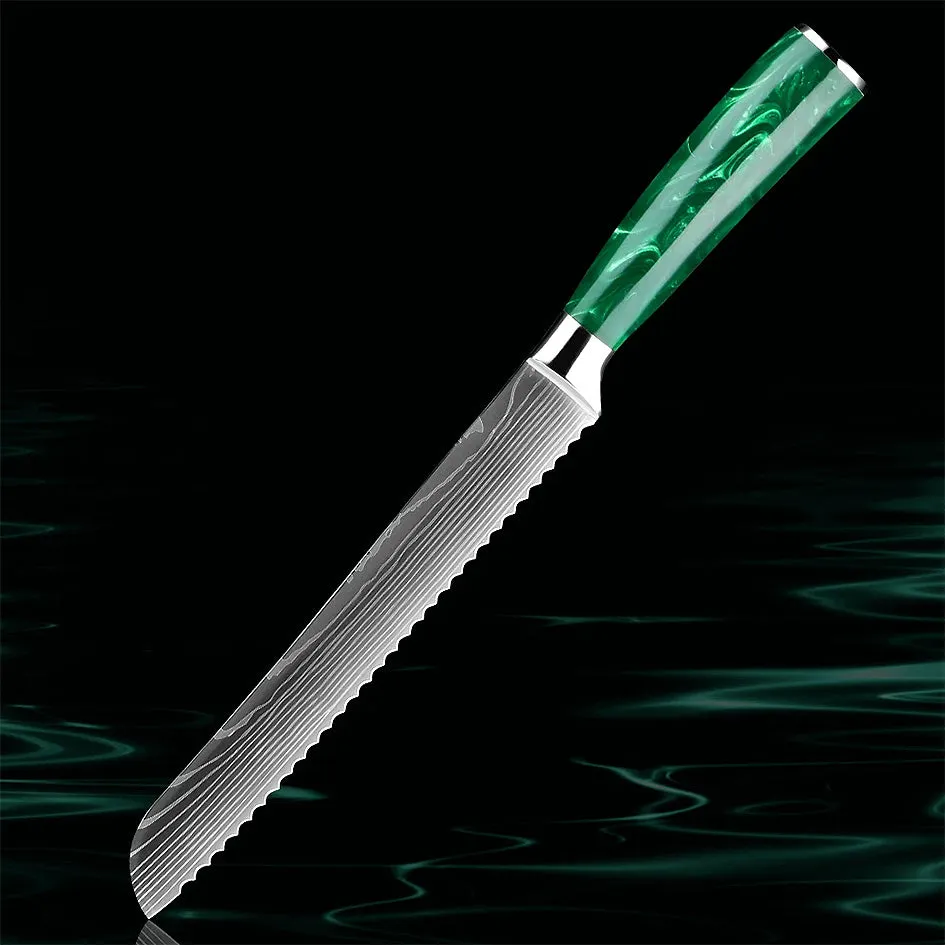 Razor Sharp Kitchen Knife Green