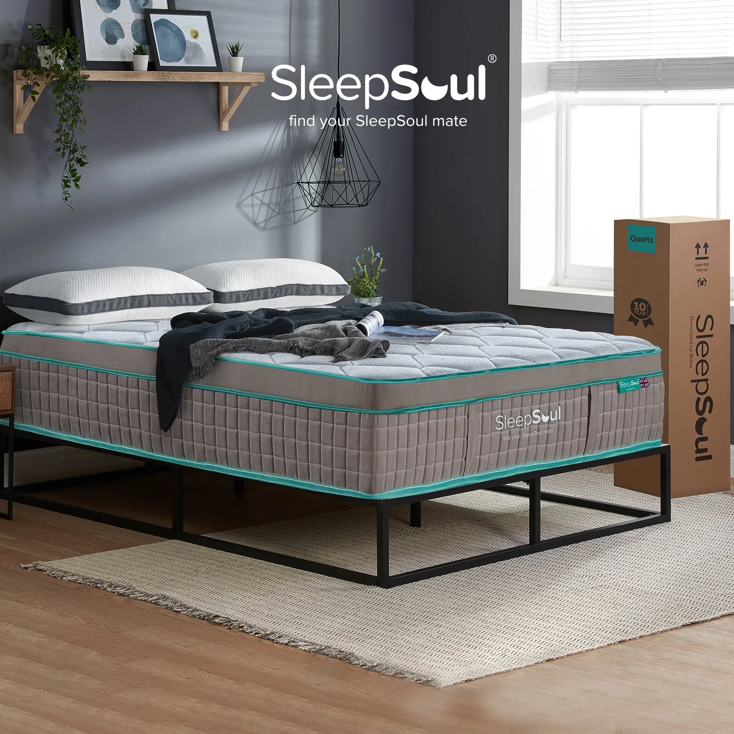 SleepSoul Quartz 1500 Pocket Sprung Mattress 100X200