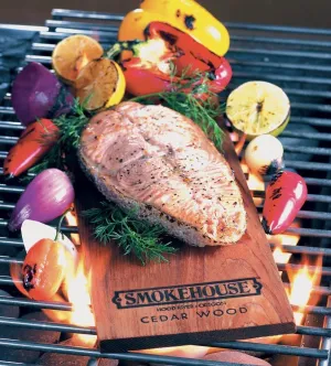 Smokehouse Products Cedar Flavored Natural Grilling Plank, 3-Pack