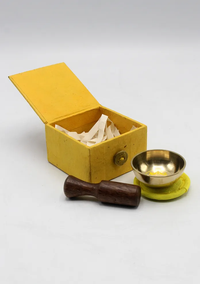 Solar Plexus Chakra Energy Meditation Mini Singing Bowl