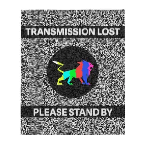 Transmission Lost Throw Blanket