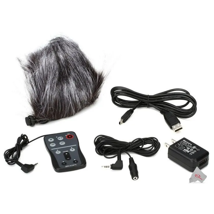 Zoom H5 4-Input / 4-Track Portable Handy Digital Recorder   ZOOM H5 Accessory Pack Microphone Windscreen Remote Control